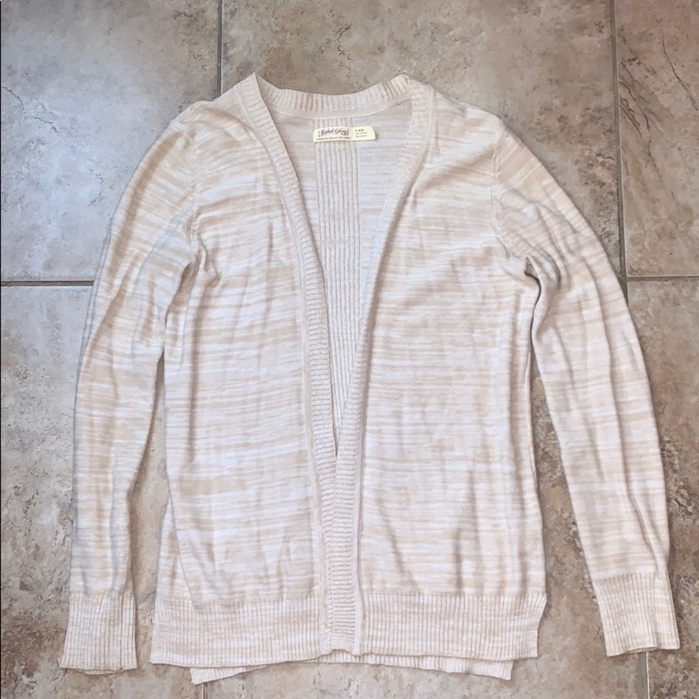 Faded glory cream cardigan